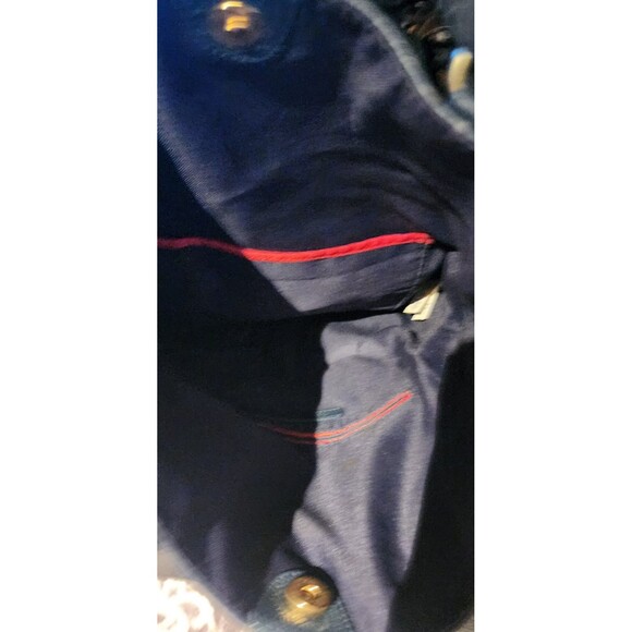 Classic TOMMY HILFIGER Black Large 3-way LEATHER Crossbody ShoulderBag Purse EuC - Picture 11 of 13